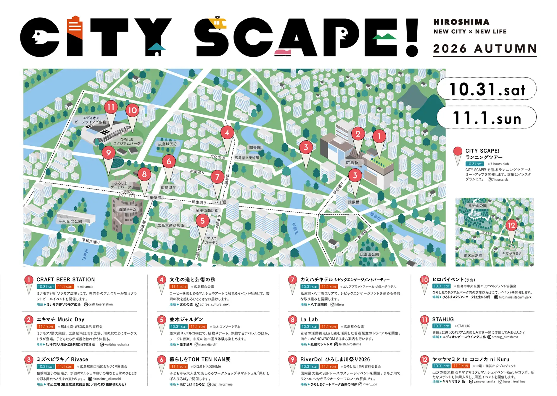 CITY SCAPE !  2026 AUTUMN 開催マップ